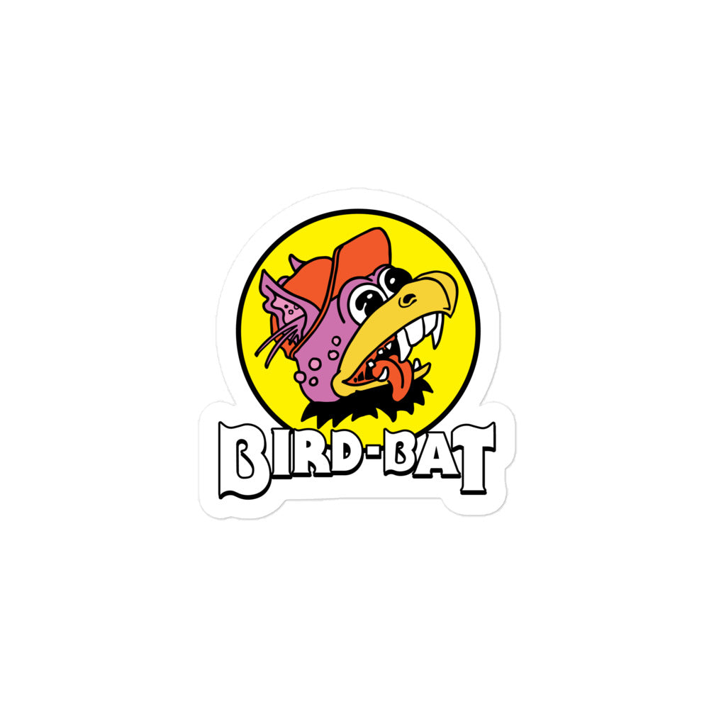 Bucking Bird Bat Sticker