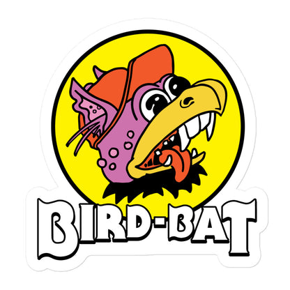 Bucking Bird Bat Sticker